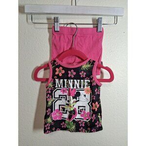 Disney Baby Outfit Minnie Mouse Floral Boho Cottage Infant Girls Size 3-6 Months